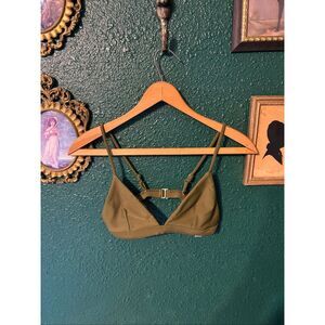 Jypsea Local Green Bikini Top Sz Medium